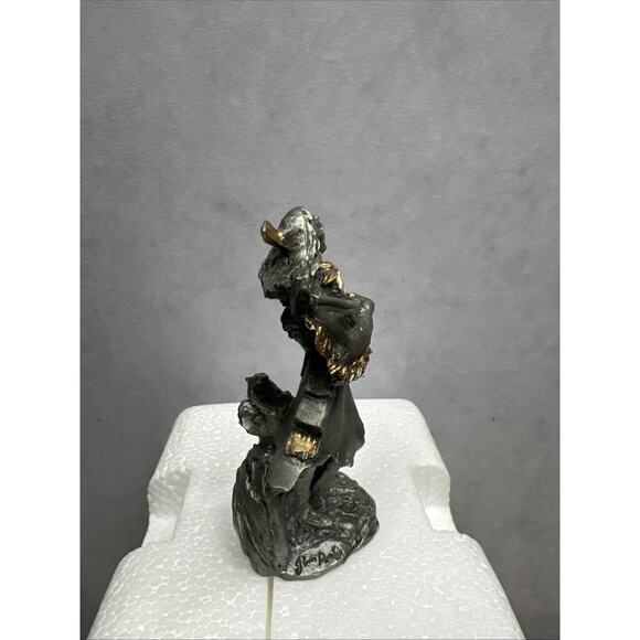 Vintage 1992 Red Cloud Franklin Mint Chief Jim Ponter Pewter Native American - Picture 3 of 9